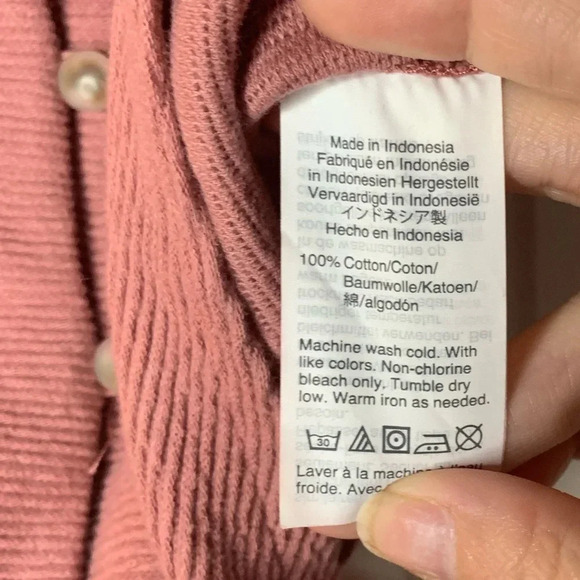 Madewell Tie Front Cotton Crop Top - Picture 10 of 10